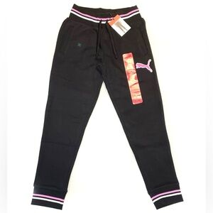*NEW* Puma Kids Joggers with Pink and White Accents
